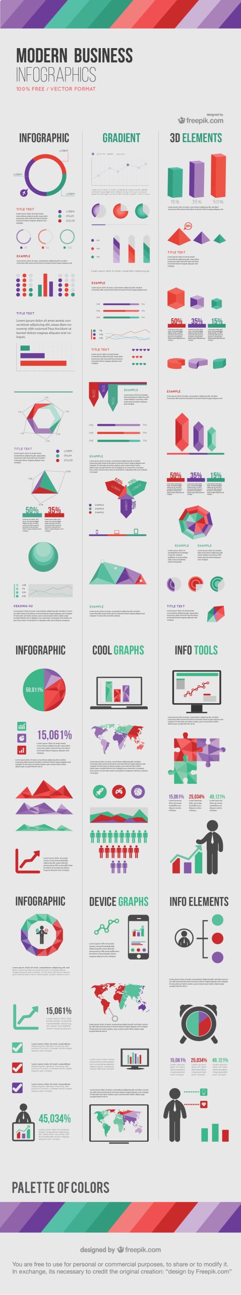 Freebie: “Modern Business” Infographic Elements