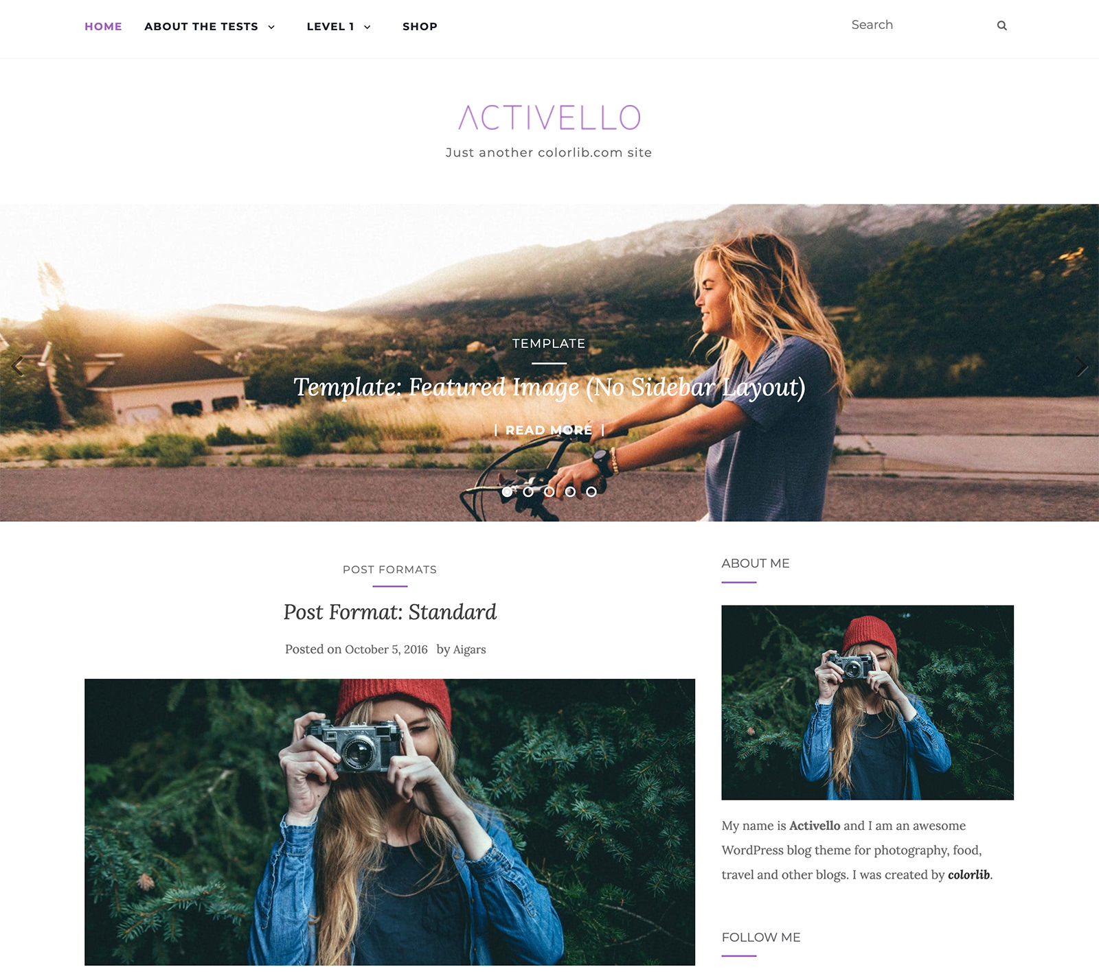 Activello Blog Theme Demo