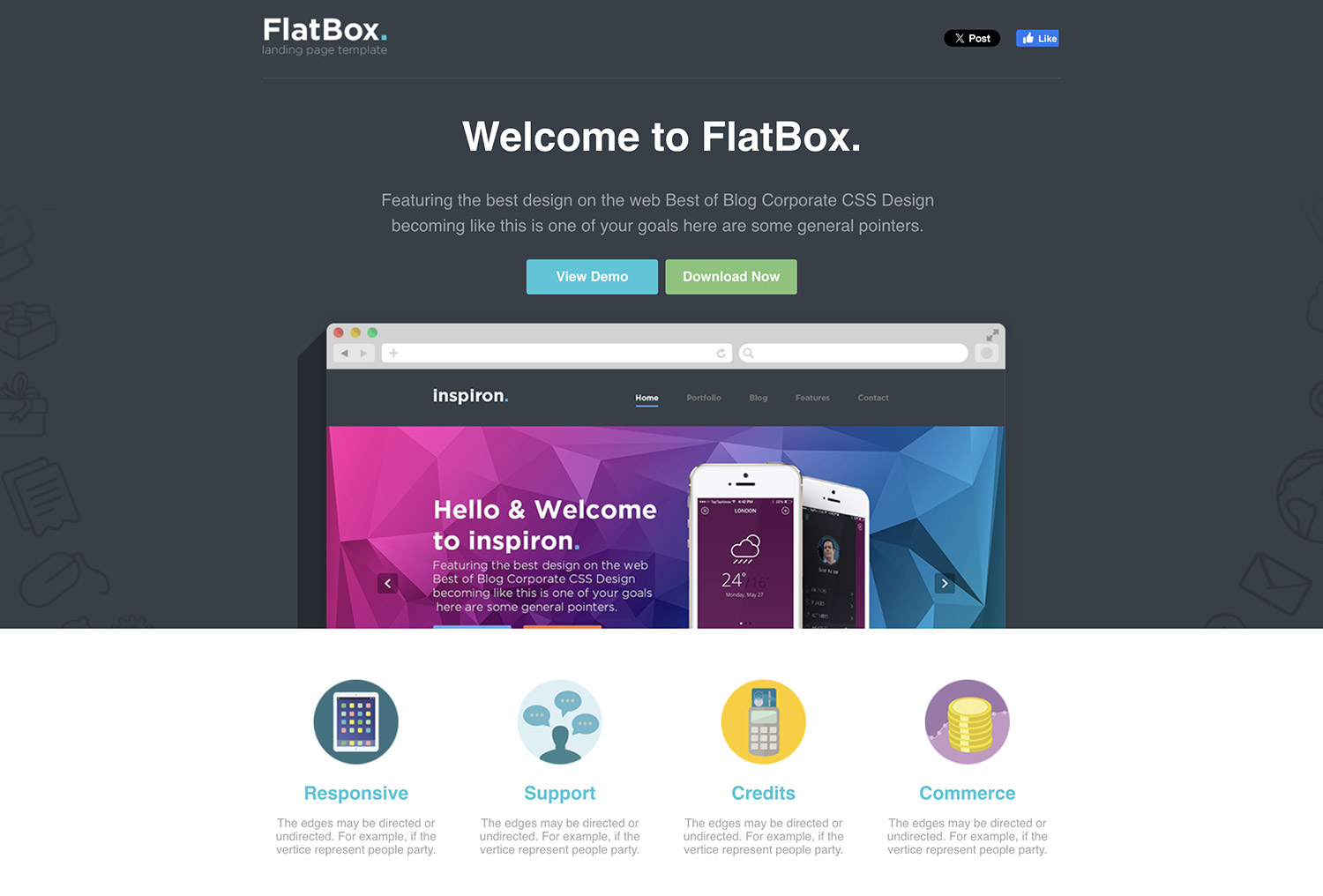 FlatBox Theme Layout