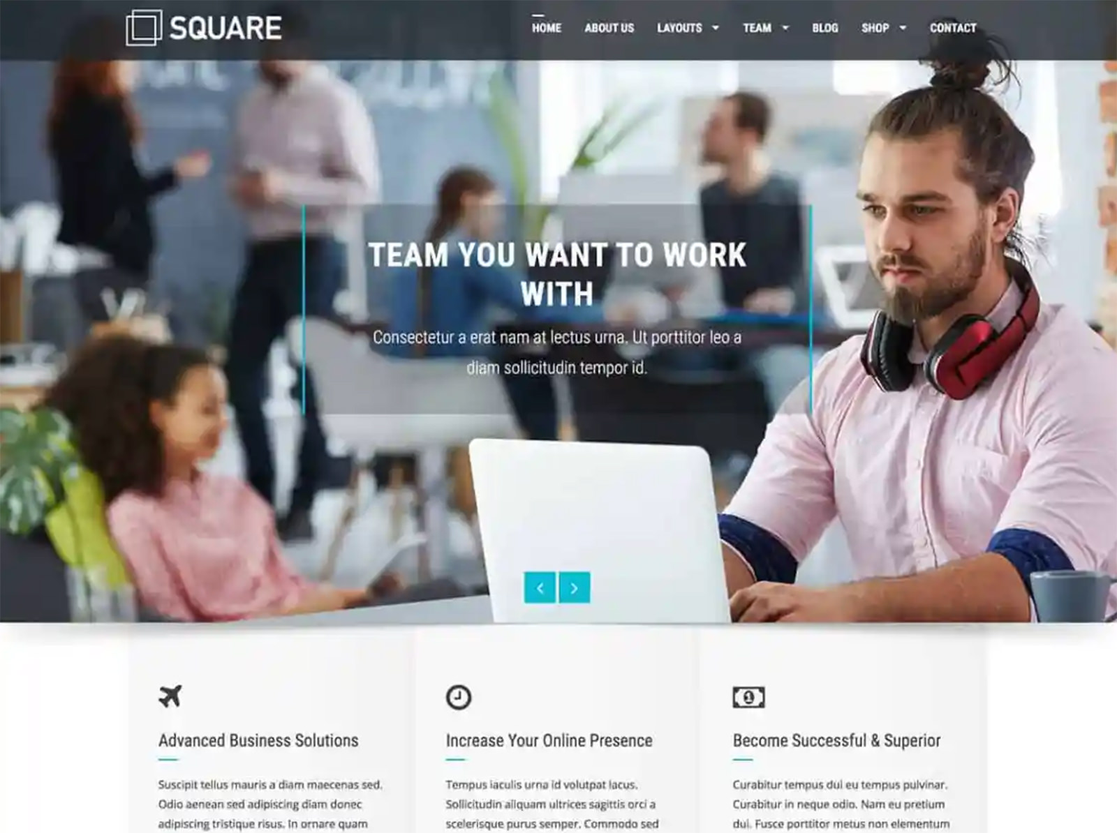 Square Business Theme